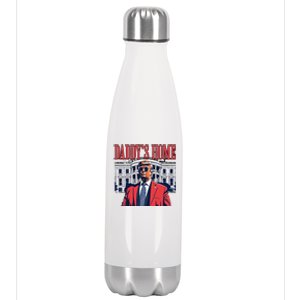 Donald Trump 2024 Take America Back Daddys Home Stainless Steel Insulated Water Bottle