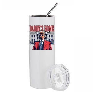 Donald Trump 2024 Take America Back Daddys Home Stainless Steel Tumbler