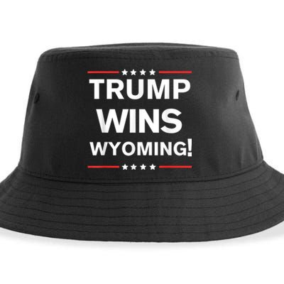 Donald Trump 2024 Trump Wins Wyoming State Election Sustainable Bucket Hat