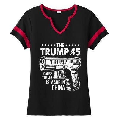 Donald Trump 2024 Ladies Halftime Notch Neck Tee