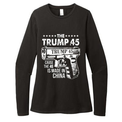 Donald Trump 2024 Womens CVC Long Sleeve Shirt