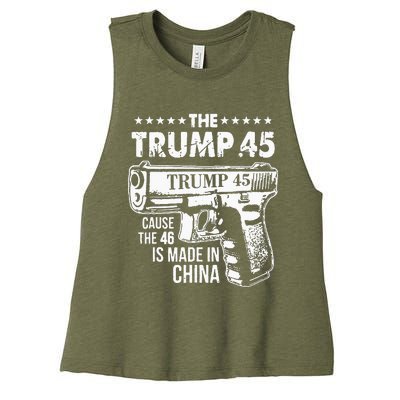 Donald Trump 2024 Women's Racerback Cropped Tank