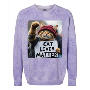 Donald Trump 2024 Cats Cat Lives Matter Trump Colorblast Crewneck Sweatshirt