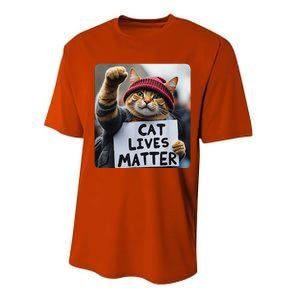 Donald Trump 2024 Cats Cat Lives Matter Trump Performance Sprint T-Shirt