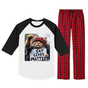 Donald Trump 2024 Cats Cat Lives Matter Trump Raglan Sleeve Pajama Set