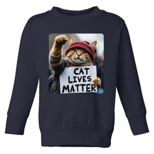 Donald Trump 2024 Cats Cat Lives Matter Trump Toddler Sweatshirt