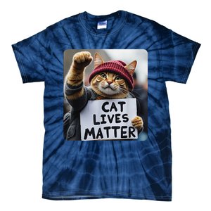 Donald Trump 2024 Cats Cat Lives Matter Trump Tie-Dye T-Shirt