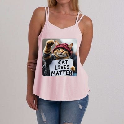 Donald Trump 2024 Cats Cat Lives Matter Trump Women's Strappy Tank