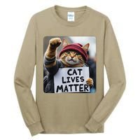 Donald Trump 2024 Cats Cat Lives Matter Trump Tall Long Sleeve T-Shirt