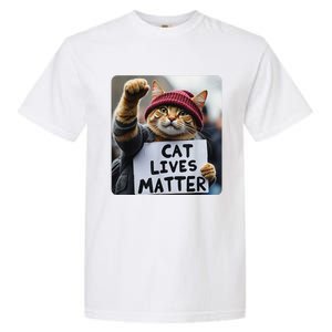 Donald Trump 2024 Cats Cat Lives Matter Trump Garment-Dyed Heavyweight T-Shirt