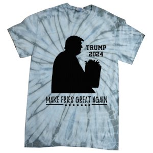 Donald Trump 2024 French Fry Make French Fries Great Again Tie-Dye T-Shirt