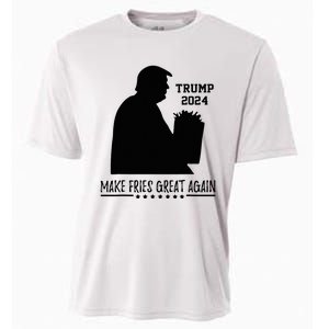 Donald Trump 2024 French Fry Make French Fries Great Again Cooling Performance Crew T-Shirt