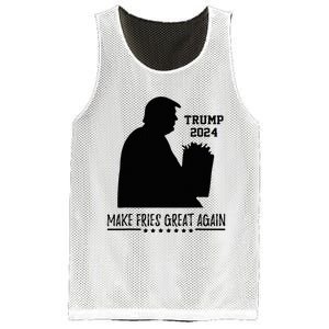 Donald Trump 2024 French Fry Make French Fries Great Again Mesh Reversible Basketball Jersey Tank