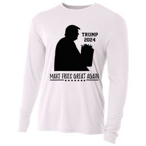 Donald Trump 2024 French Fry Make French Fries Great Again Cooling Performance Long Sleeve Crew