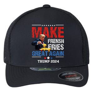 Donald Trump 2024 French Fry Make French Fries Great Again Premium Flexfit Unipanel Trucker Cap