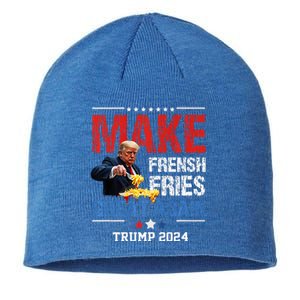 Donald Trump 2024 French Fry Make French Fries Great Again Premium Sustainable Beanie