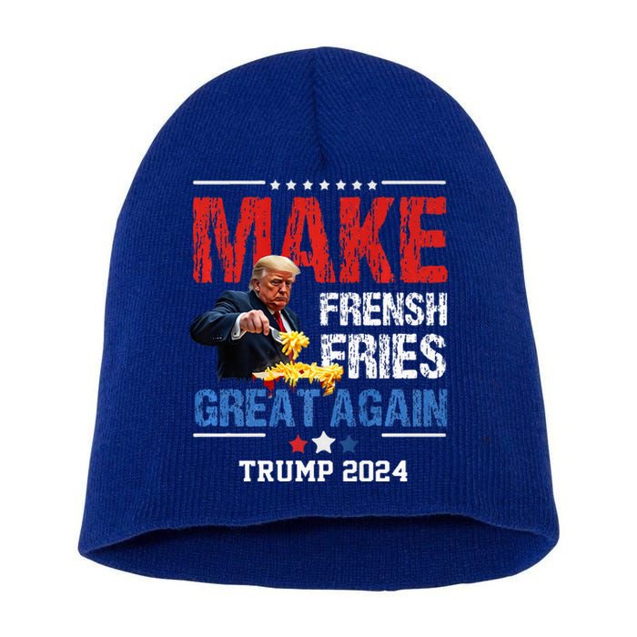 Donald Trump 2024 French Fry Make French Fries Great Again Premium Short Acrylic Beanie