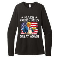 Donald Trump 2024 French Fry Make French Fries Great Again Womens CVC Long Sleeve Shirt