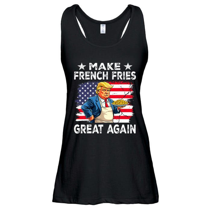 Donald Trump 2024 French Fry Make French Fries Great Again Ladies Essential Flowy Tank