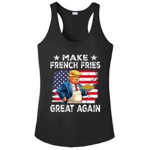 Donald Trump 2024 French Fry Make French Fries Great Again Ladies PosiCharge Competitor Racerback Tank