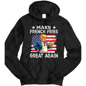 Donald Trump 2024 French Fry Make French Fries Great Again Tie Dye Hoodie