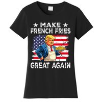 Donald Trump 2024 French Fry Make French Fries Great Again Women's T-Shirt