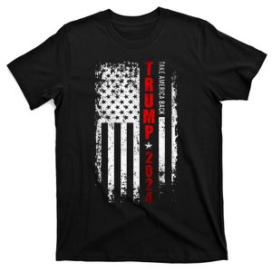 Donald Trump 2024 Take America Back American Flag T-Shirt