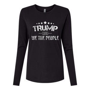 Donald Trump 2025 We The People 4th Of July Election Womens Cotton Relaxed Long Sleeve T-Shirt