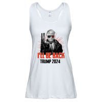 Donald Trump 2024 I'll Be Back Trumpinator I'll Be Back 2024 Ladies Essential Flowy Tank