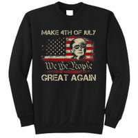 Donald Trump 2024 Make 4th Of July Great Again American Flag Sweatshirt