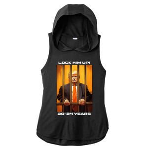 Donald Trump 20 24 Years In Jail Ladies PosiCharge Tri-Blend Wicking Draft Hoodie Tank