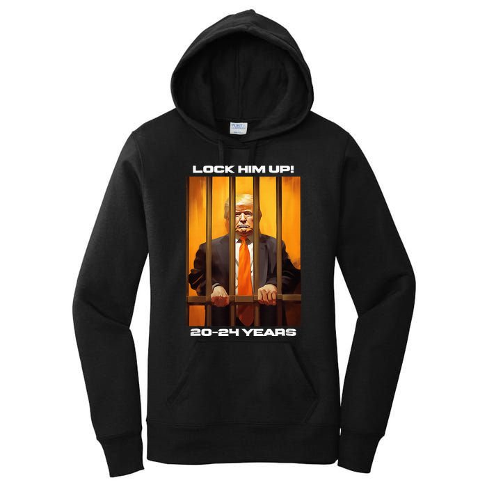 Donald Trump 20 24 Years In Jail Women's Pullover Hoodie