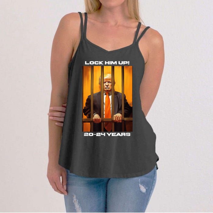 Donald Trump 20 24 Years In Jail Women's Strappy Tank