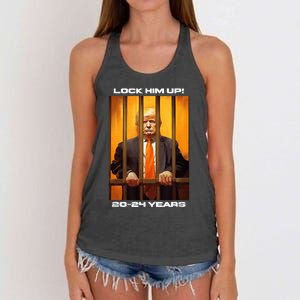 Donald Trump 20 24 Years In Jail Women's Knotted Racerback Tank