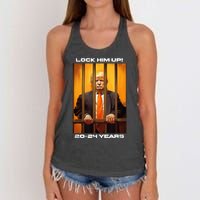 Donald Trump 20 24 Years In Jail Women's Knotted Racerback Tank