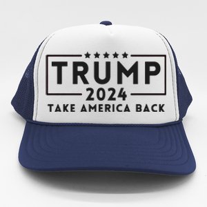 Donald Trump 2024 Take America Back USA United States Trucker Hat