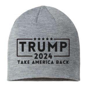 Donald Trump 2024 Take America Back USA United States Sustainable Beanie