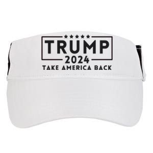 Donald Trump 2024 Take America Back USA United States Adult Drive Performance Visor