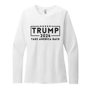 Donald Trump 2024 Take America Back USA United States Womens CVC Long Sleeve Shirt