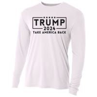 Donald Trump 2024 Take America Back USA United States Cooling Performance Long Sleeve Crew