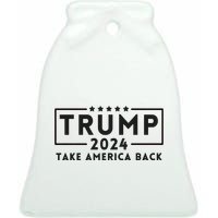 Donald Trump 2024 Take America Back USA United States Ceramic Bell Ornament