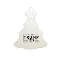 Donald Trump 2024 Take America Back USA United States Ceramic Tree Ornament