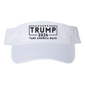 Donald Trump 2024 Take America Back USA United States Valucap Bio-Washed Visor