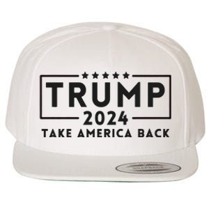 Donald Trump 2024 Take America Back USA United States Wool Snapback Cap