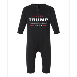 Donald Trump 2024 Take America Back Election The Return Infant Fleece One Piece