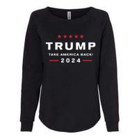 Donald Trump 2024 Take America Back Election The Return Womens California Wash Sweatshirt