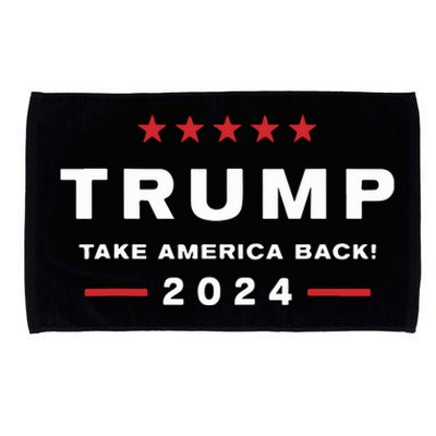 Donald Trump 2024 Take America Back Election The Return Microfiber Hand Towel