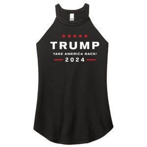 Donald Trump 2024 Take America Back Election The Return Women's Perfect Tri Rocker Tank