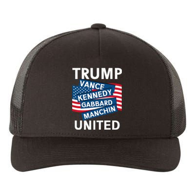 Donald Trump 2024 Joe Manchin Kennedy Gabbard Checkmate Yupoong Adult 5-Panel Trucker Hat