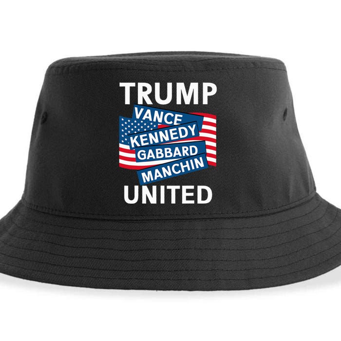 Donald Trump 2024 Joe Manchin Kennedy Gabbard Checkmate Sustainable Bucket Hat